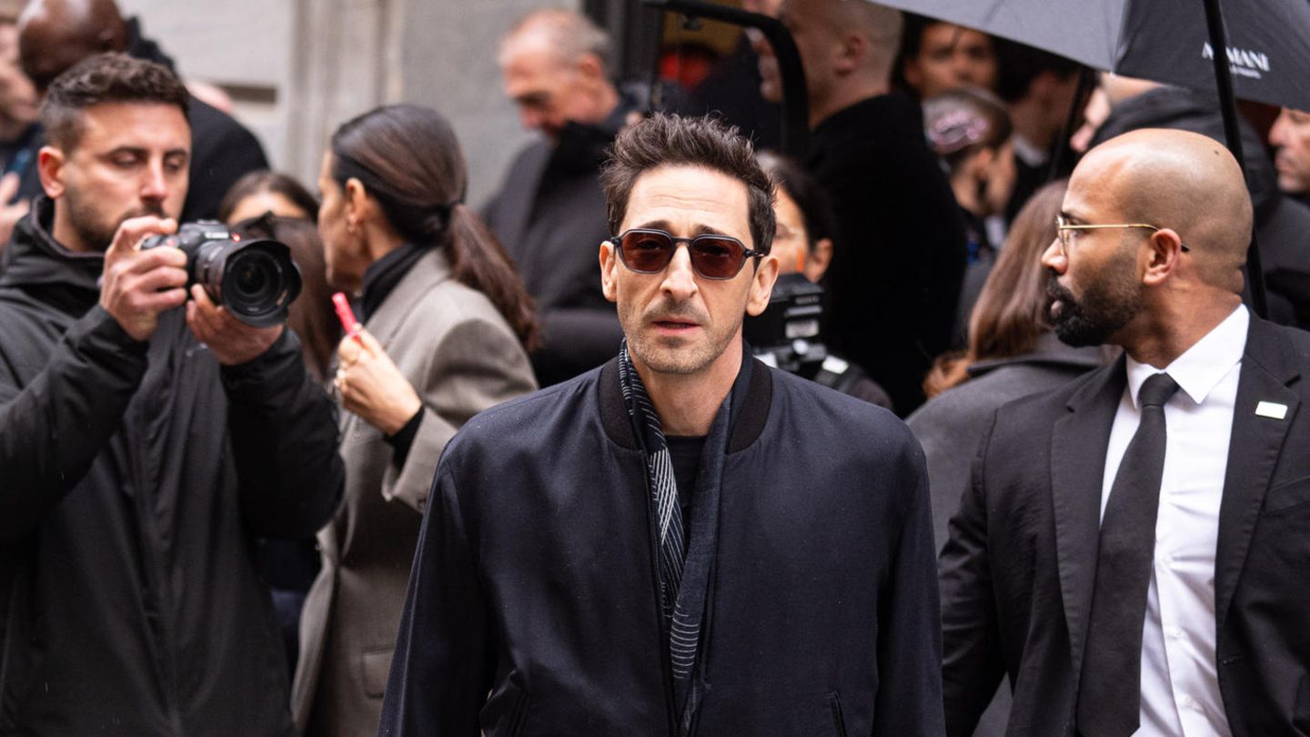 Mailand Fashion Week Men : In Mailand zeigen sich Adrien Brody und Co. von ihrer besten Seite