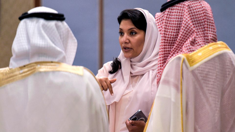 Prinzessin Reema bint Bandar Al-Saud setzt sich für die "Förderung von Frauen im öffentlichen und privaten Sektor" ein.