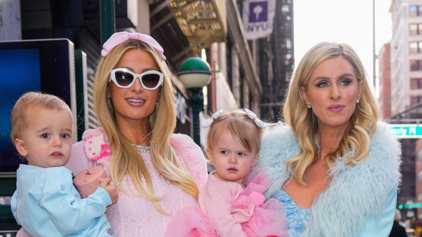 Paris und Nicky Hilton: Überraschungsauftritt mit ihren Kindern