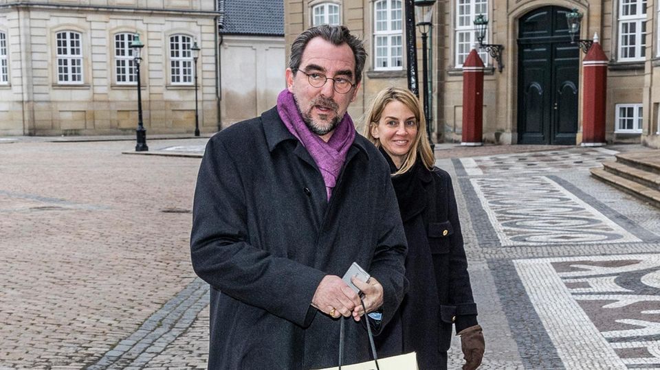 Prinz Nikolaos und Chrysi Vardinogianni am 30. Januar 2025 in Kopenhagen.