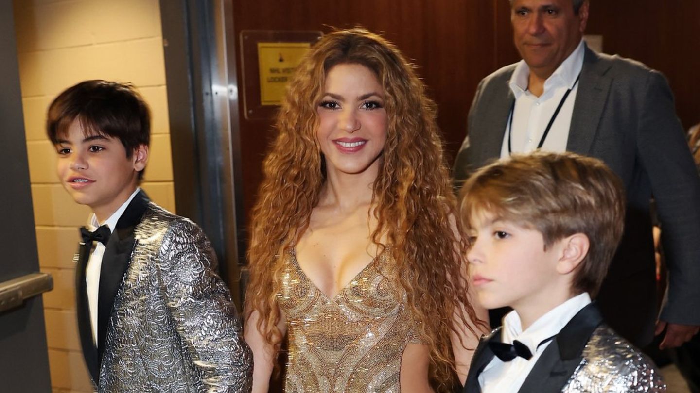 Shakira: Mit ihren Söhnen bei den Grammys