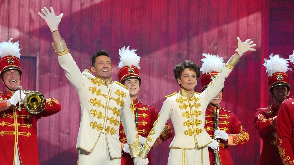 Hugh Jackman und Sutton Foster arbeiteten 2021 bis 2023 gemeinsam am Broadway in der Produktion "The Music Man"