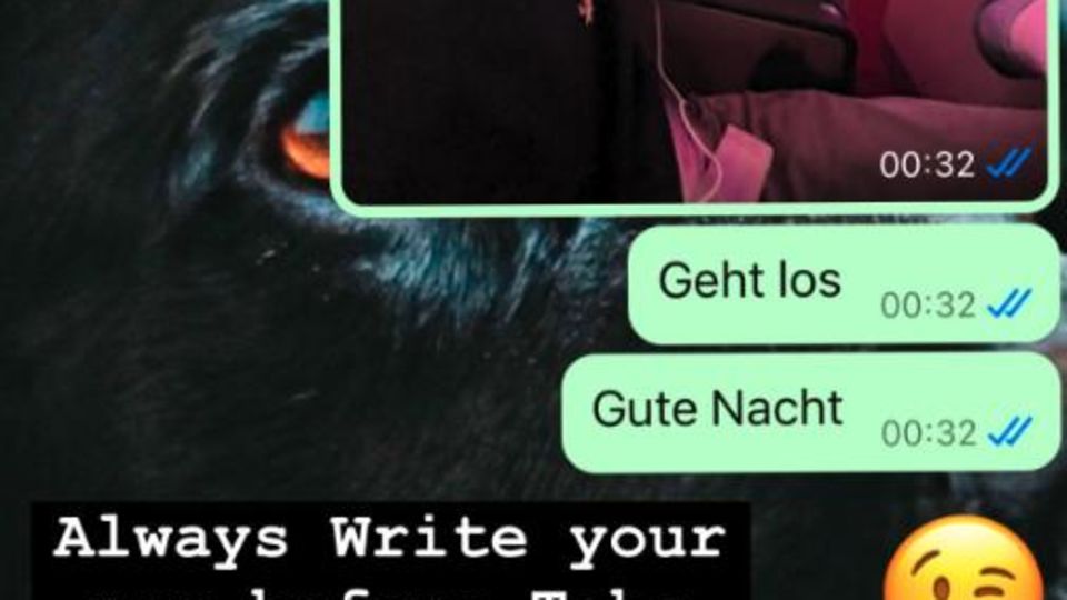 Jimi Blue Ochsenknecht bestätigt mit diesem Screenshot den Kontakt zu seiner Mutter Natascha Ochsenknecht