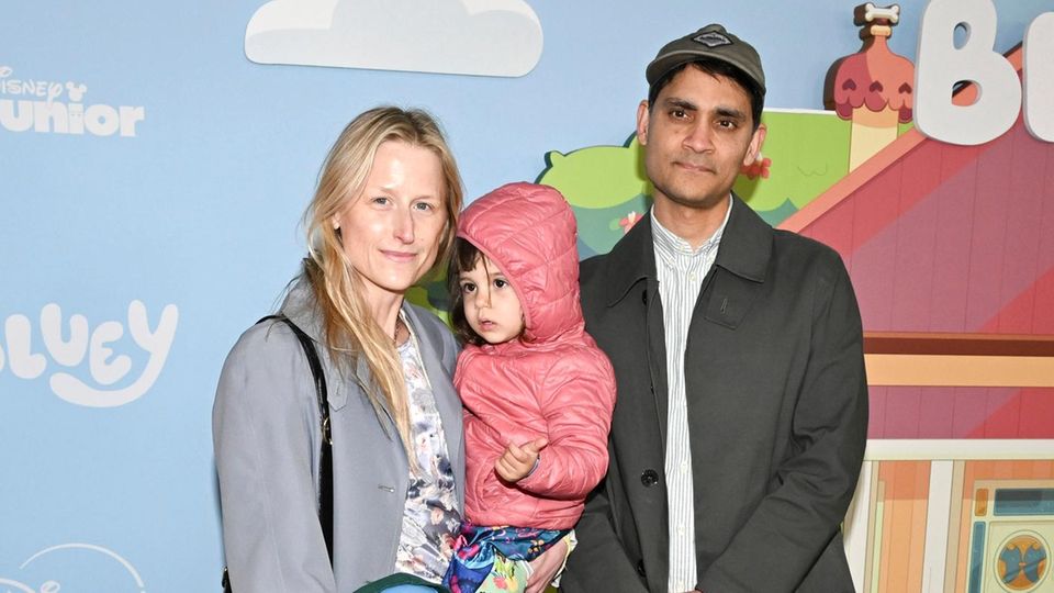 Mamie Gummer mit Ehemann Mehar Sethi und ihren Kindern