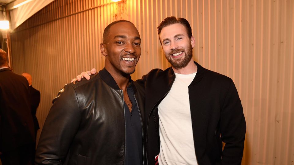 Anthony Mackie und Chris Evans