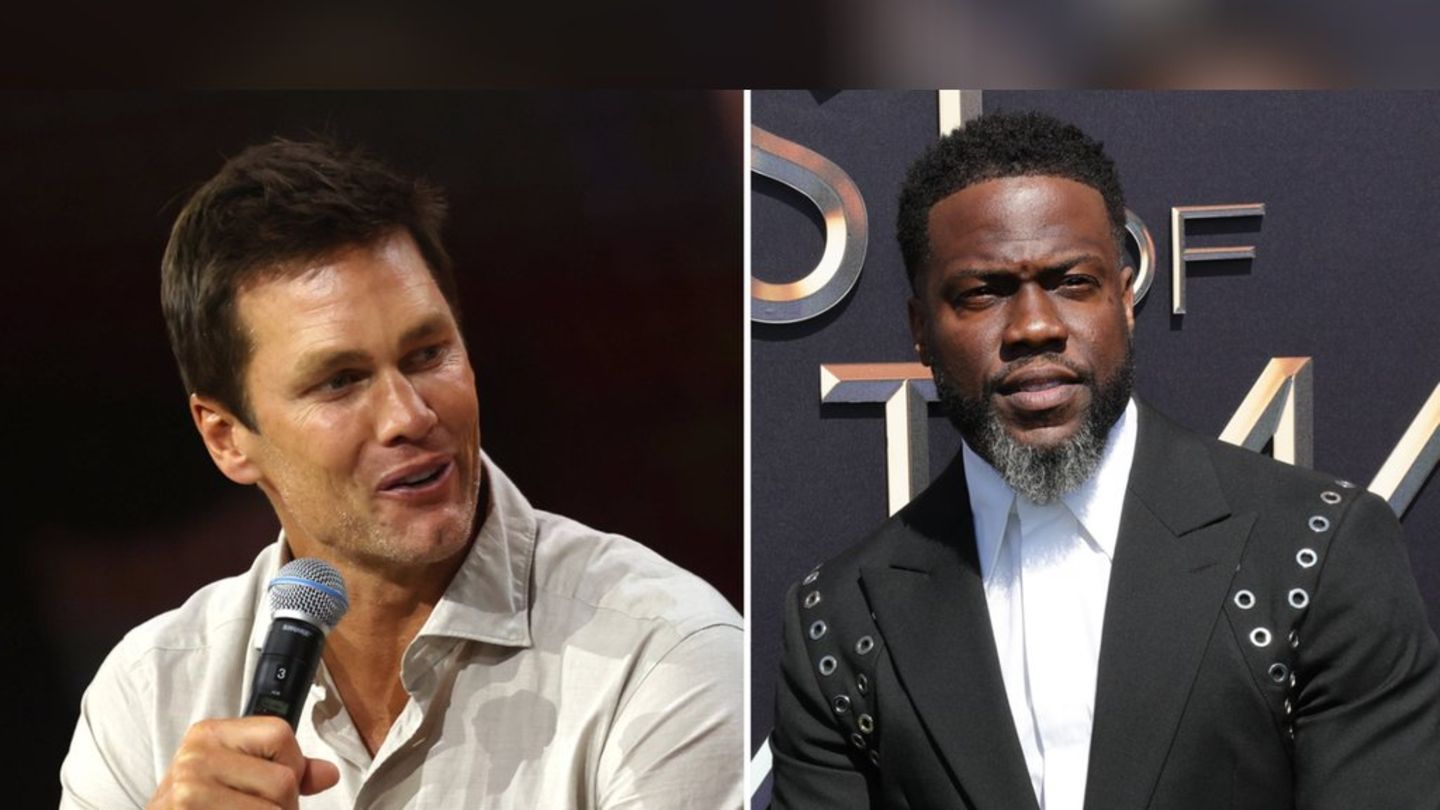 Tom Brady beim Super Bowl: Football-Star nimmt Kevin Hart auf den Arm