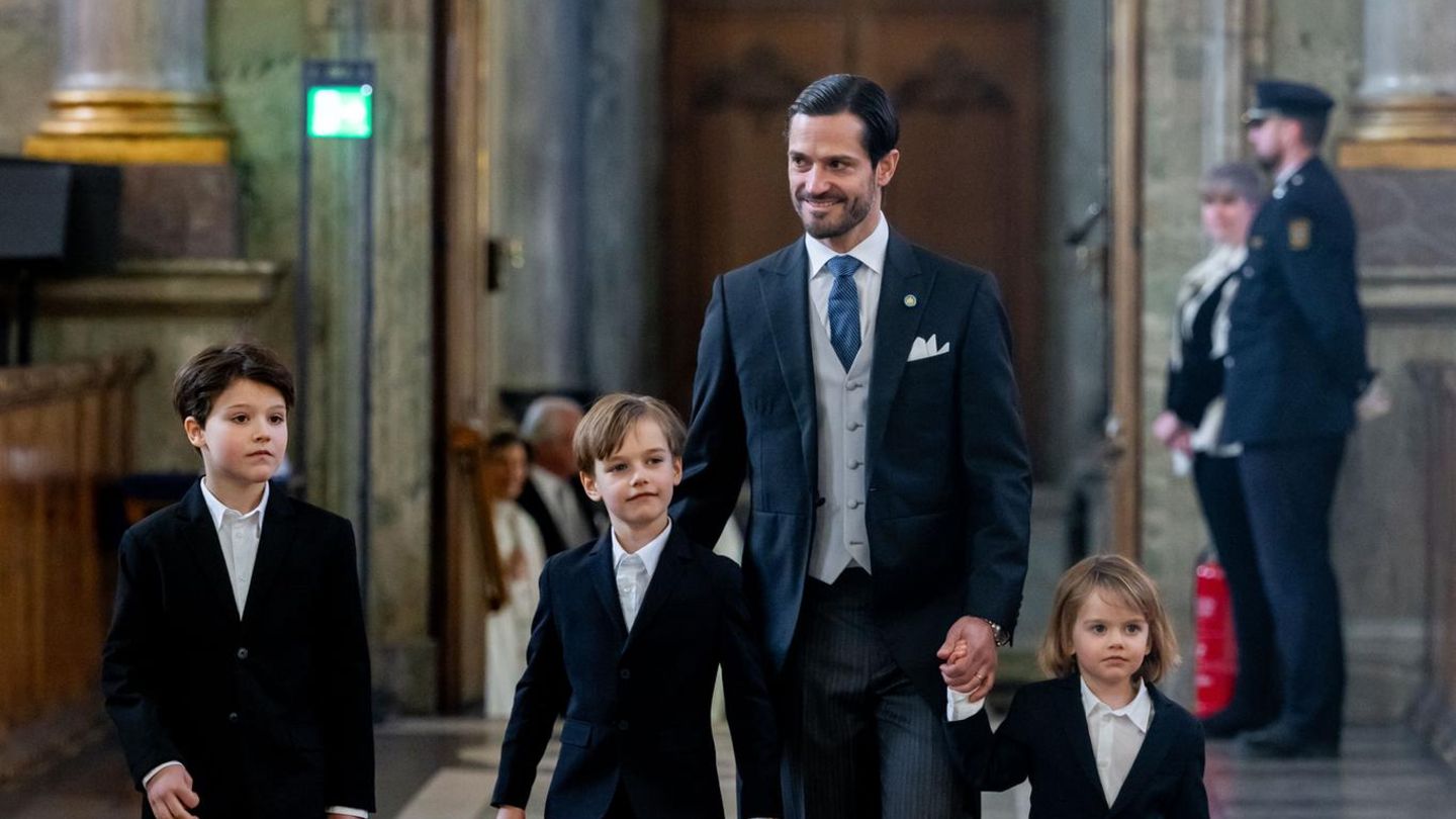 Prinzessin Sofia + Prinz Carl Philip: Carl Philip feiert mit seinen Söhnen die Geburt von Tochter Ines