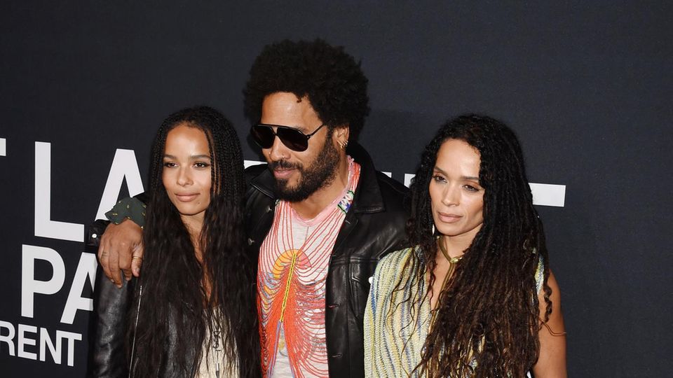 Zoë Kravitz, Lenny Kravitz und Lisa Bonet