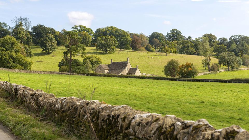 Ein Bauernhaus in den Cotswolds.