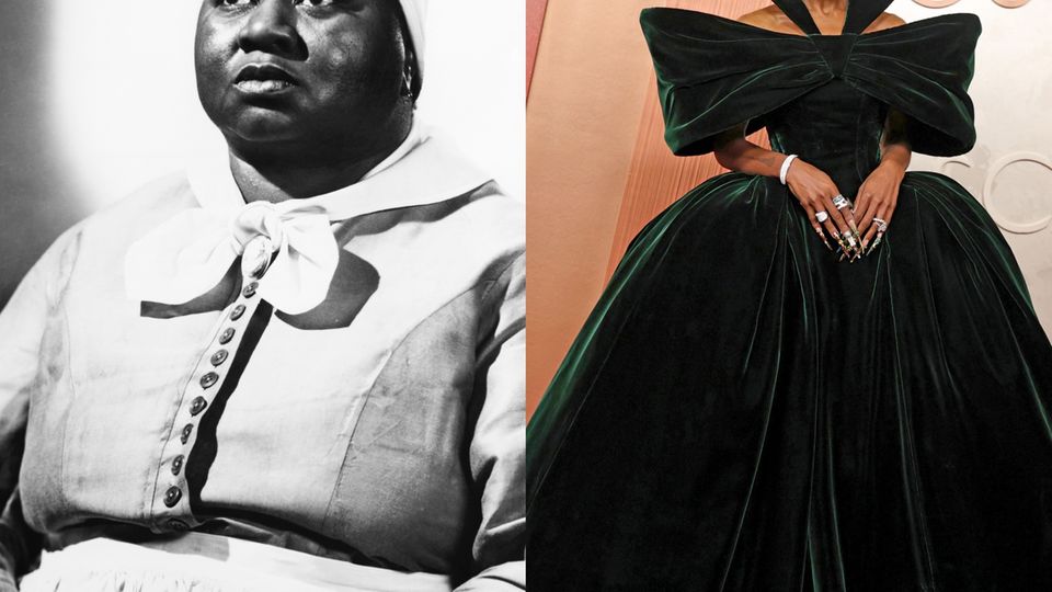 Kleine Geste, große Wirkung: Cynthia Erivo ehrt mit ihrem Oscar Look Hattie McDaniel.