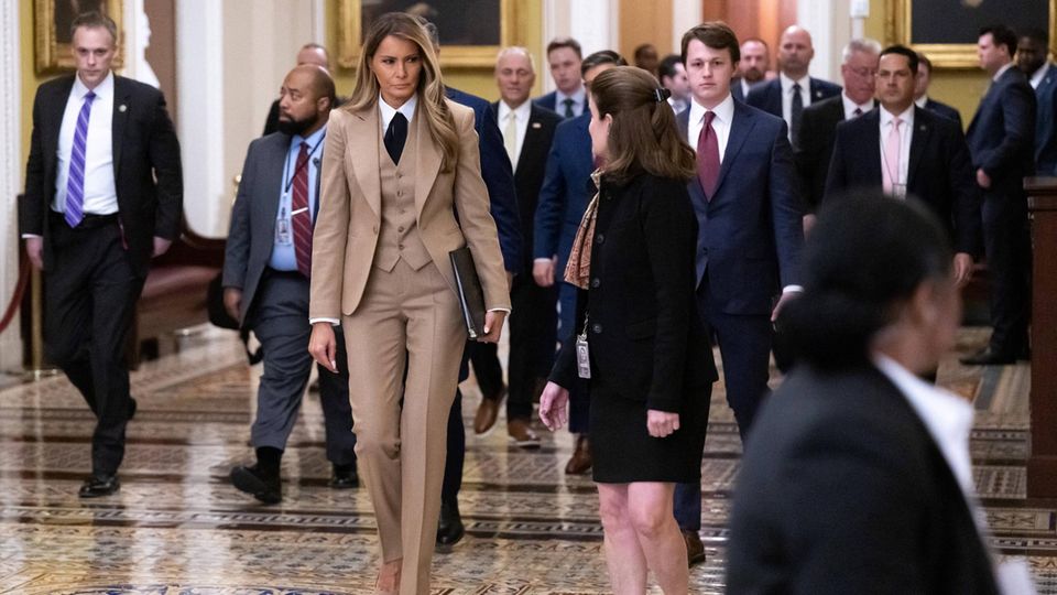 Melania Trump begeht ihren ersten Solo-Auftritt als First Lady seit der Amtseinführung ihres Mannes Donald Trump