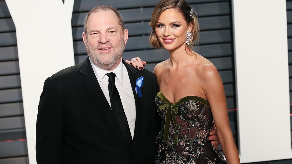 Harvey Weinstein und Georgina Chapman bei der "Vanity Fair Oscar Party" 2017. 