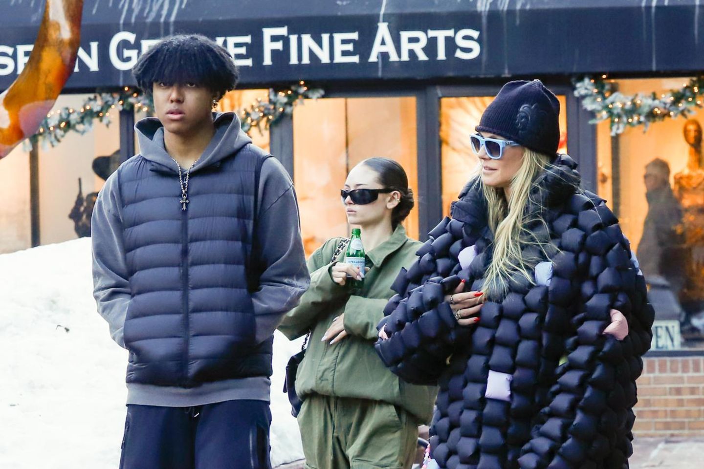 Johan Samuel, Leni und Heidi Klum