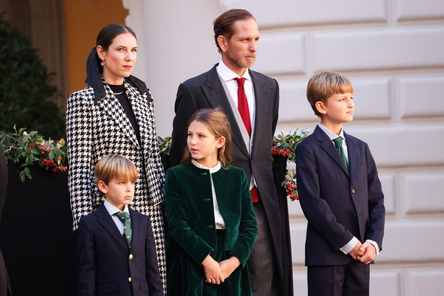 Tatiana Santo Domingo und Andrea Casiraghi mit Maximilian, India und Alexandre
