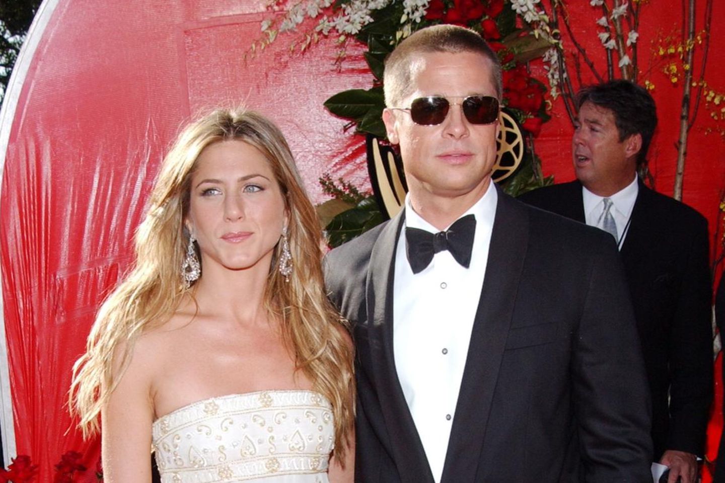 Jennifer Aniston und Brad Pitt bei den Emmy Awards 2004.