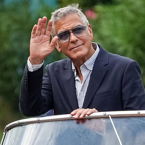 George Clooney bei der Ankunft in Venedig am Mittwoch.