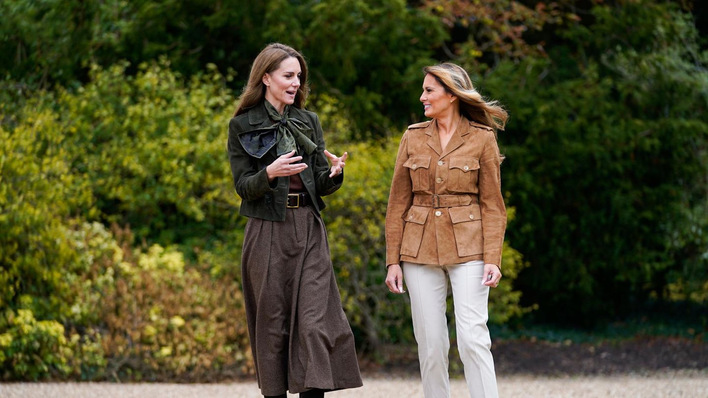 Staatsbesuch in England: An Kates Seite blüht Melania auf
