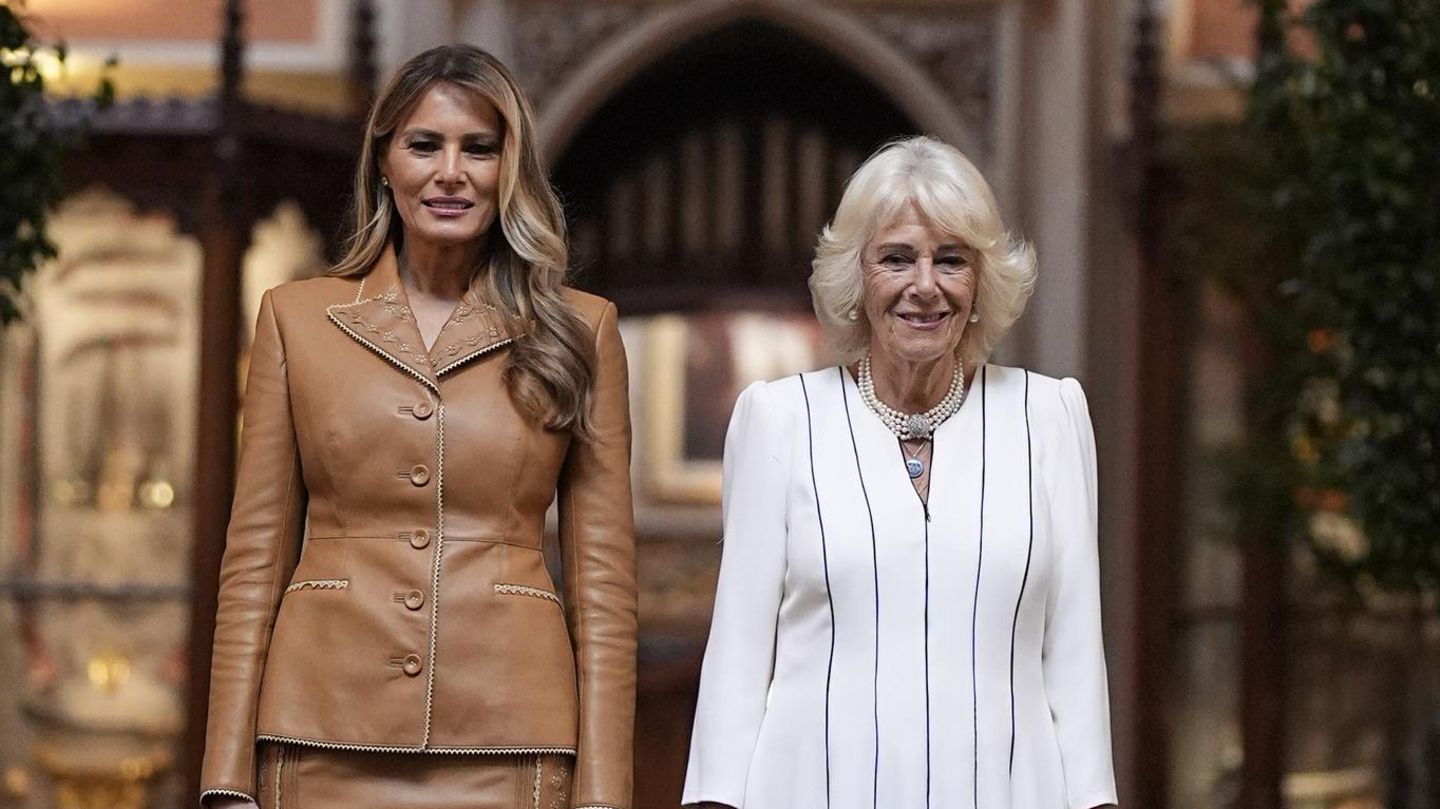 Fashion-Looks: Mit dieser Fashion-Formel macht es sich Melania in England einfach