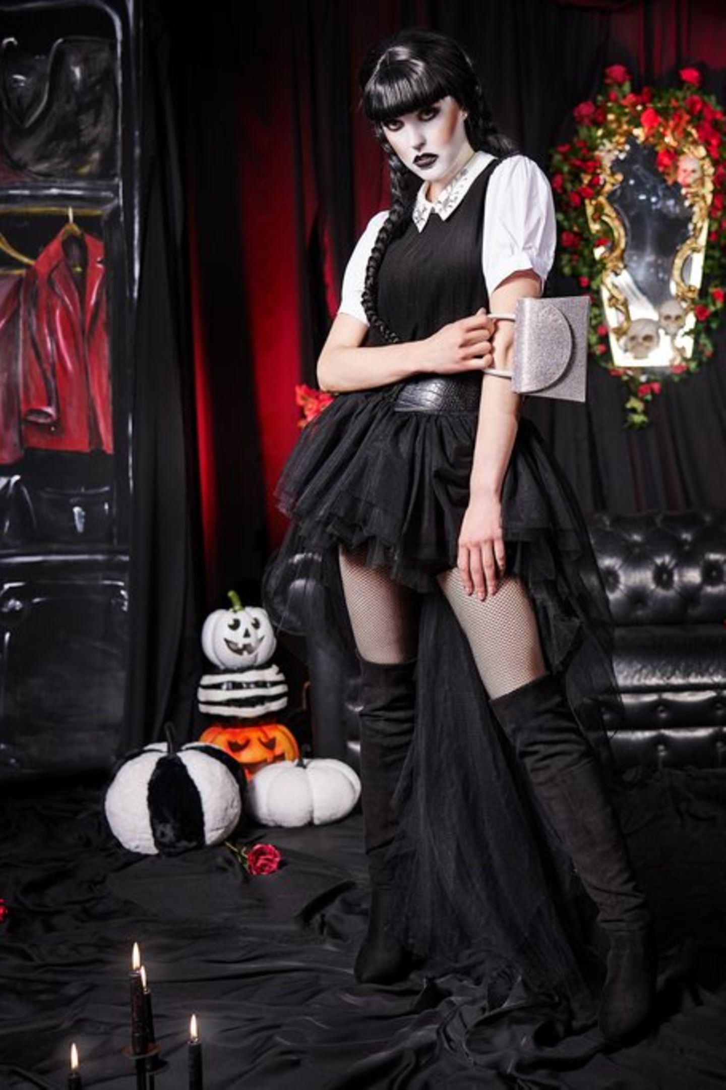 Horrorfilm EIS Am Stiel T-Shirt | Grusel Design Langarmshirt Für Halloween & Summerween