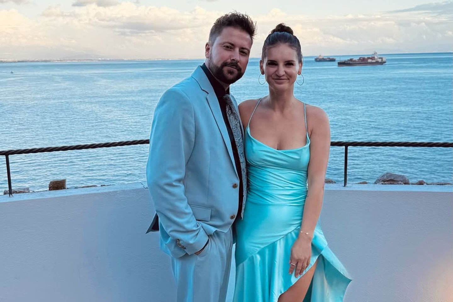 Felix von Jascheroff mit seiner Partnerin Alexandra Sophie Winterberg