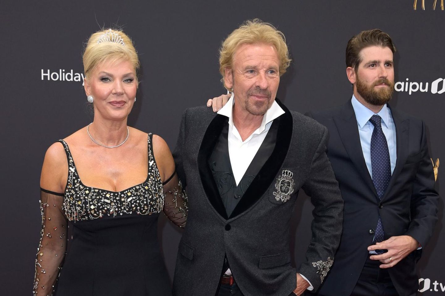 Thomas Gottschalk mit Ehefrau Karina und seinem Sohn Roman Gottschalk