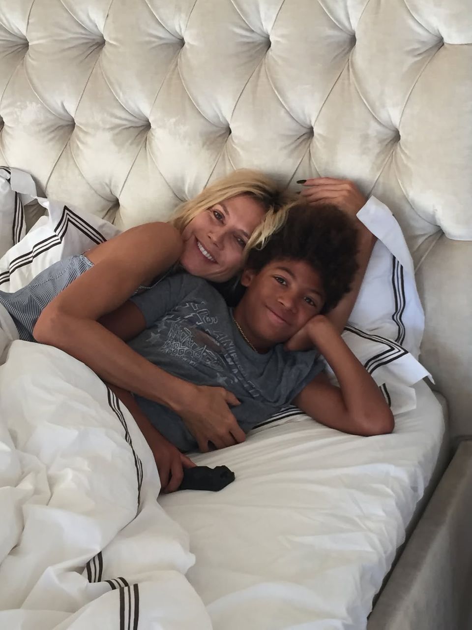 Heidi Klum: Ohne Tom! Sohn Henry postet Familienfotos mit Papa Seal ...