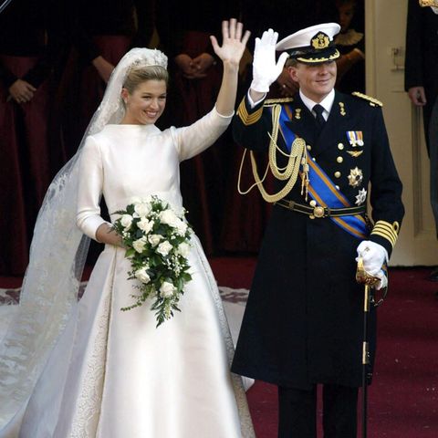 Königin Máxima gab Willem-Alexander in Valentino-Haute-Couture ihr Ja-Wort.