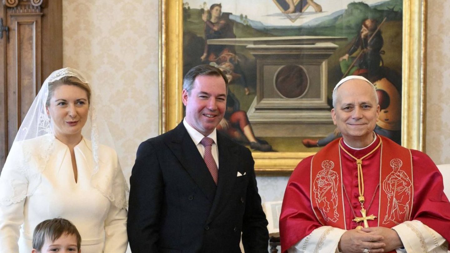 Guillaume-und-St-phanie-von-Luxemburg-Treffen-mit-Papst-Leo-XIV-
