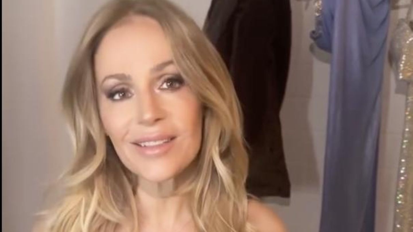 Michelle-Schlagers-ngerin-Michelle-bezaubert-im-sexy-Cut-Out-Kleid