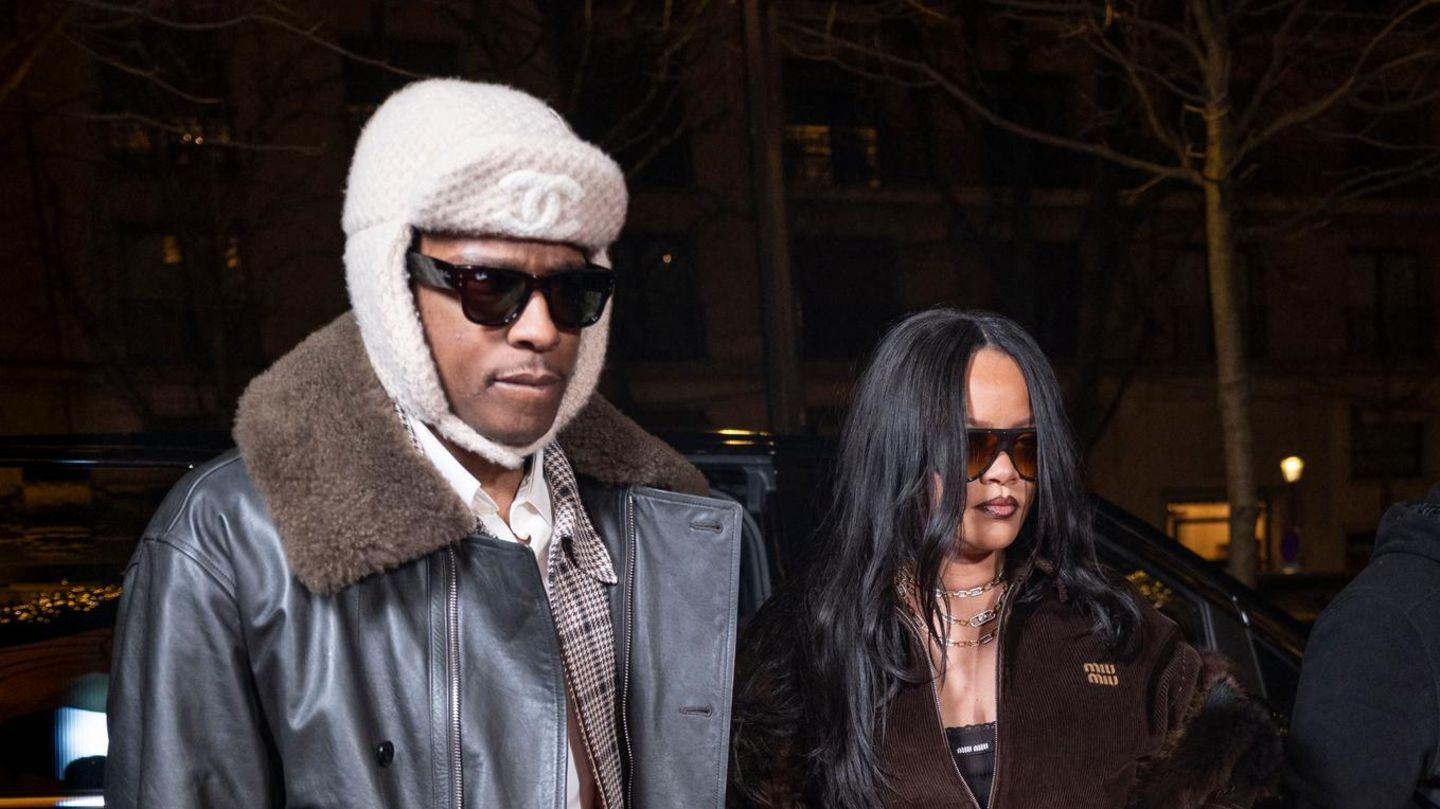 Fashion-Looks-In-Paris-stimmen-Rihanna-und-ASAP-Rocky-ihre-Outfits-aufeinander-ab