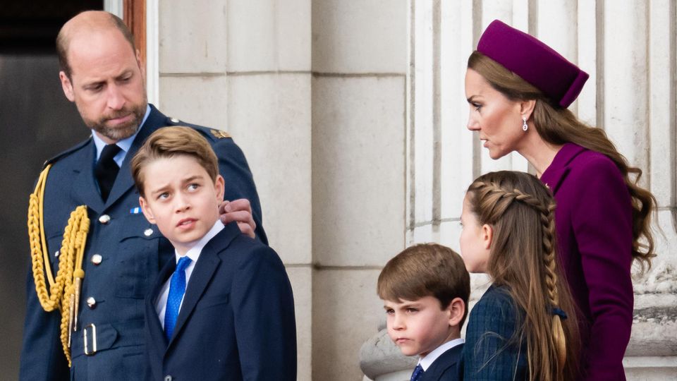 Prinz William, Prinz George, Prinz Louis, Prinzessin Charlotte und Catherine, Princess of Wales