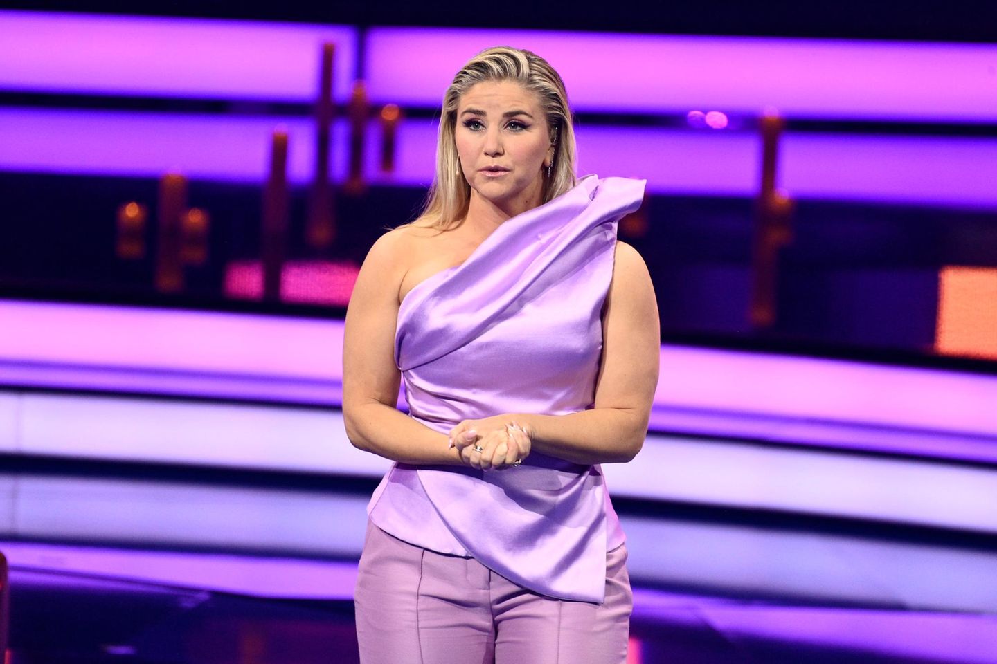 Beatrice Egli bei der Aufzeichnung der Unterhaltungsshow "Die Beatrice Egli Show"