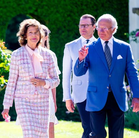 Prinzessin Victoria, Königin Silvia, Prinz Daniel und König Carl Gustaf