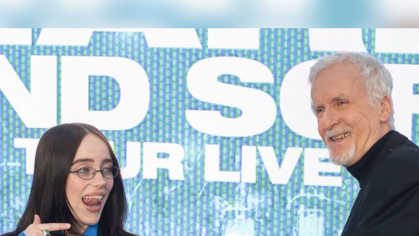 Zur Premiere ihres neuen Konzertfilms: Billie Eilish albert mit James Cameron