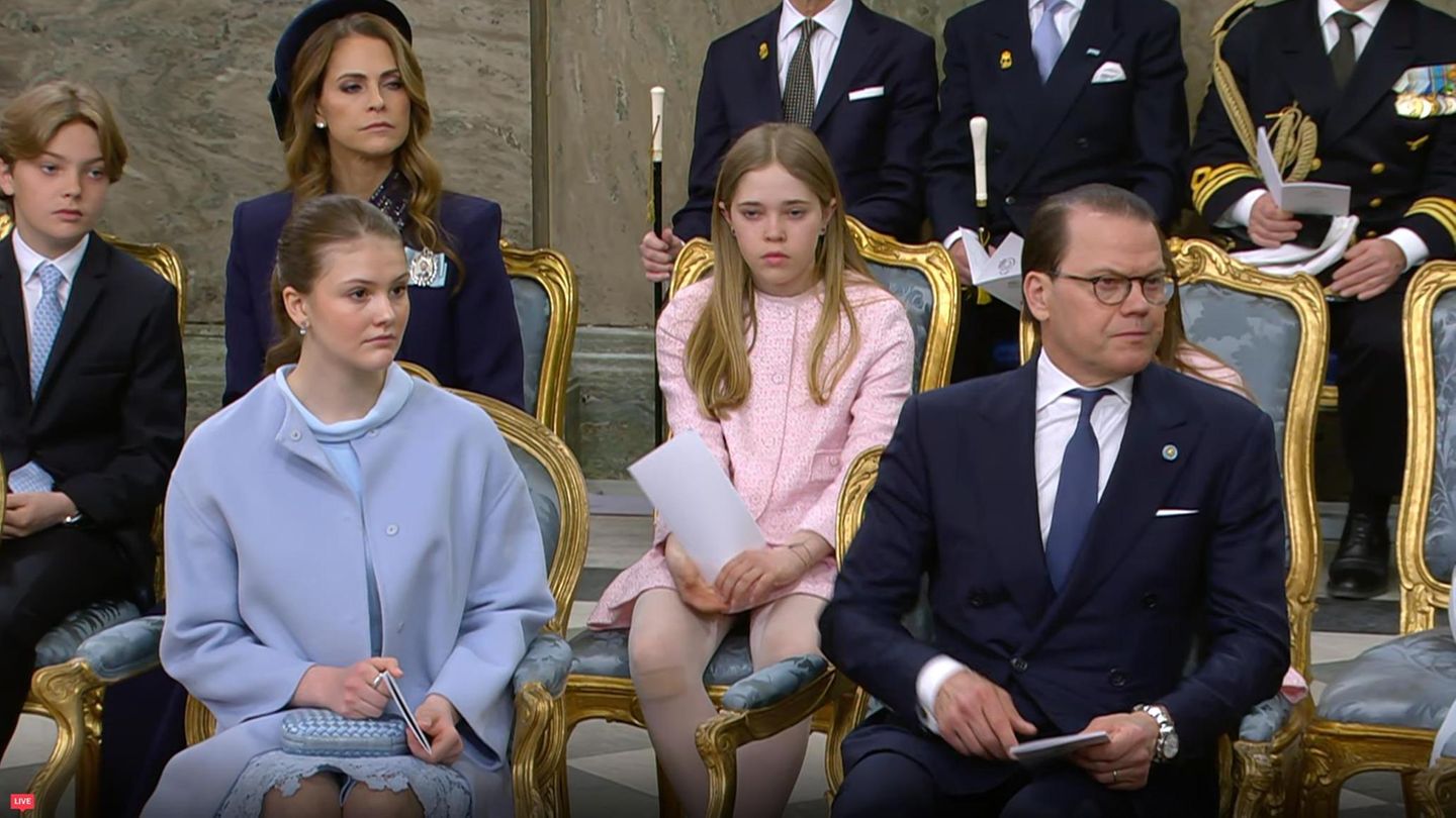 Prinzessin Madeleine: Prinzessin Leonore erscheint mit Verletzung bei Gottesdienst