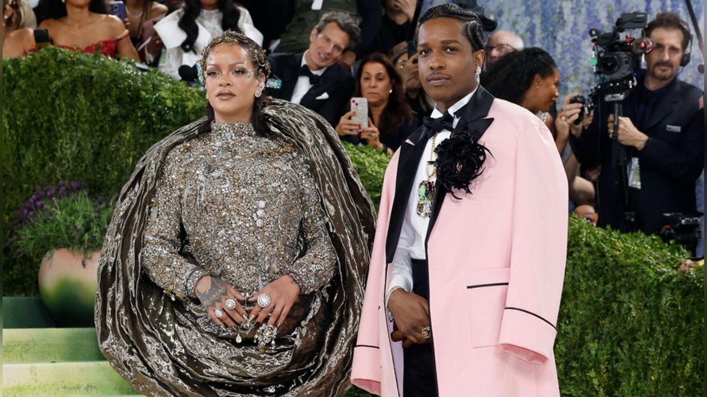 Rihanna und A$AP Rocky bei der Met Gala: Später, aber spektakulärer Auftritt