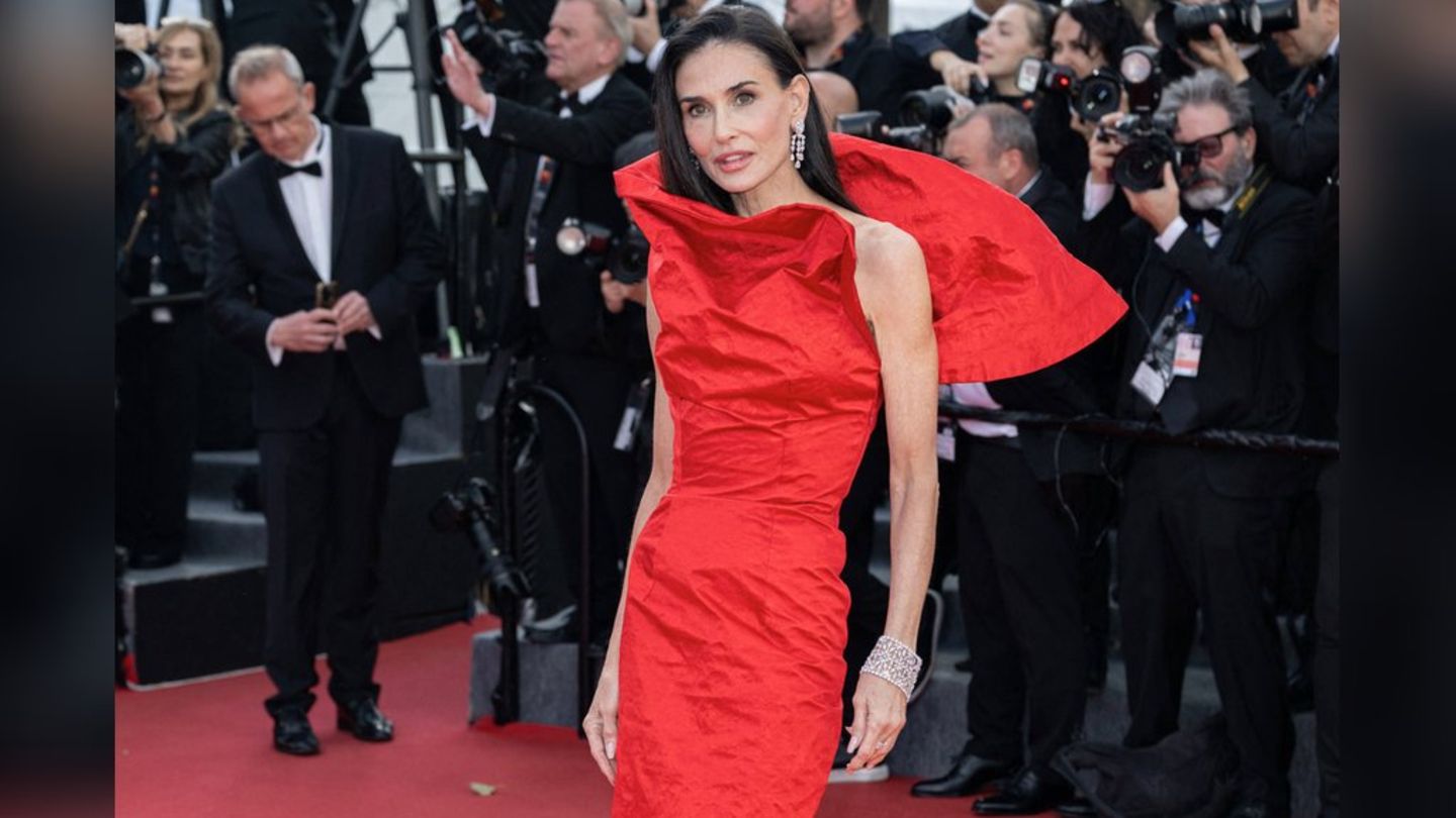 Roter Teppich: Demi Moore glänzt in Cannes