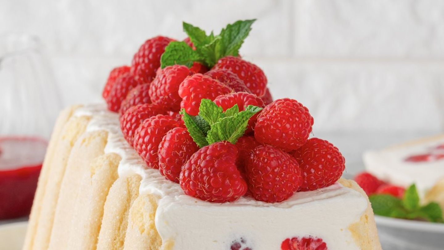 Sommerdessert: No-Bake-Torte mit Himbeeren