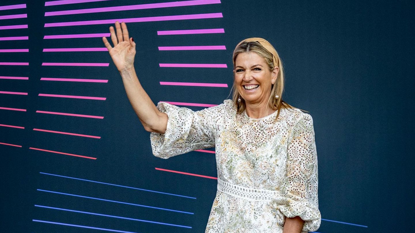 Königin Máxima : Schöner Look – wenn da nicht dieses eine Detail wäre