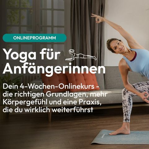 Teaser Yogakurs Brigitte, Frau macht Yogaübung