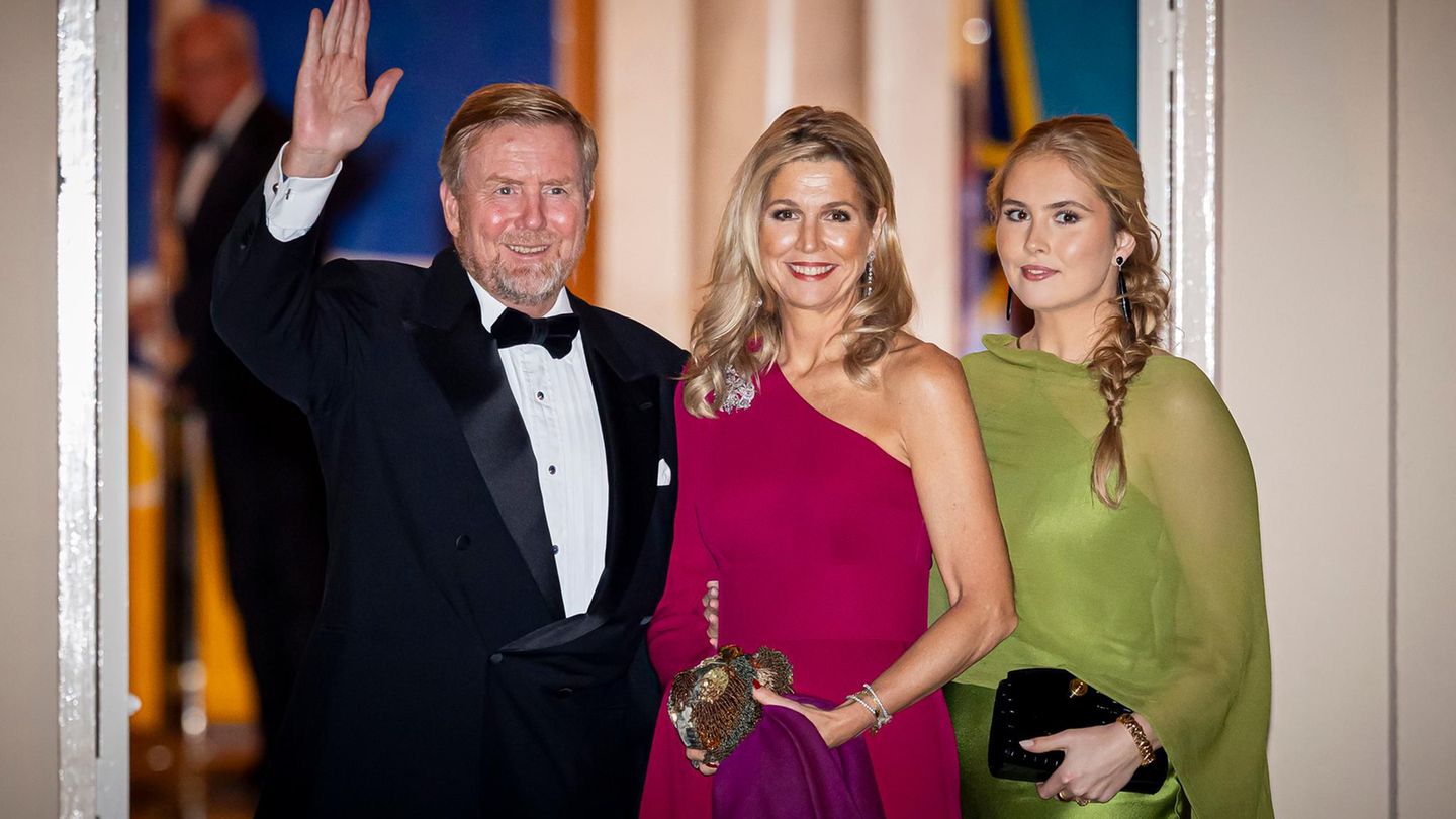 König Willem-Alexander + Maxima: Prinzessin Amalia begleitet ihre Eltern zum Galadinner